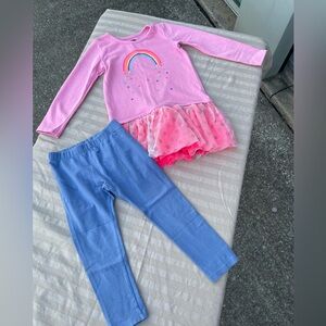 Rainbow winter dress 4T